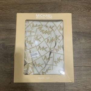 Michael Kors Hat And Scarf Set